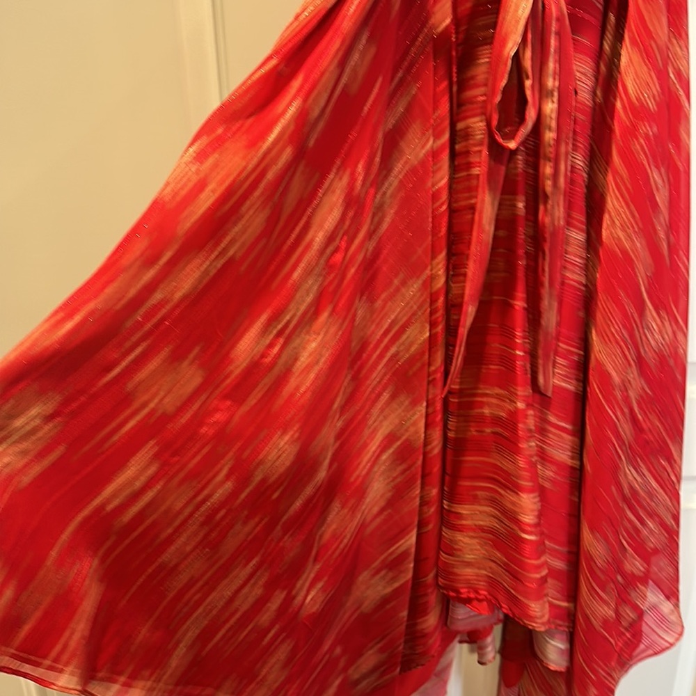 Halston Braided Strap One-Shoulder Georgette Hand… - image 6